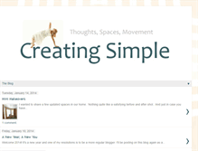 Tablet Screenshot of creatingsimple.blogspot.com