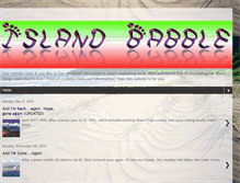 Tablet Screenshot of islandbabble.blogspot.com