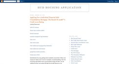 Desktop Screenshot of hudhousingapplication-88.blogspot.com