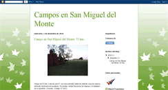 Desktop Screenshot of camposensanmigueldelmonte.blogspot.com