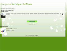 Tablet Screenshot of camposensanmigueldelmonte.blogspot.com