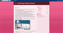 Desktop Screenshot of clubpenguinmissioncheats.blogspot.com