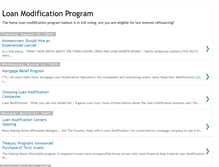 Tablet Screenshot of homeloanmodificationprogram.blogspot.com