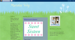 Desktop Screenshot of mariekesweg.blogspot.com