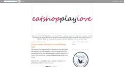 Desktop Screenshot of eatshopplaylove.blogspot.com