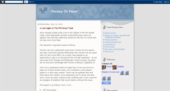 Desktop Screenshot of hockeyonpaper.blogspot.com