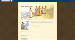 Desktop Screenshot of feminine-loveliness.blogspot.com