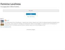 Tablet Screenshot of feminine-loveliness.blogspot.com