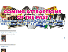 Tablet Screenshot of comingattractionsofthepast.blogspot.com