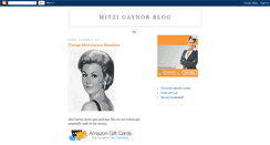 Desktop Screenshot of mitzigaynorblog.blogspot.com