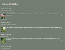 Tablet Screenshot of farben-der-natur.blogspot.com