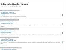 Tablet Screenshot of googlehumano.blogspot.com