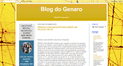 Desktop Screenshot of blogdogenaro.blogspot.com
