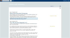 Desktop Screenshot of insure-autoinsurance.blogspot.com