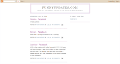 Desktop Screenshot of funnyupdatess.blogspot.com