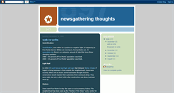 Desktop Screenshot of newsgatheringthoughts.blogspot.com