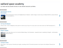 Tablet Screenshot of oaklandspaceacademy.blogspot.com