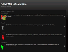 Tablet Screenshot of djmemixcr.blogspot.com
