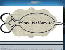 Tablet Screenshot of homematters1st.blogspot.com