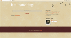 Desktop Screenshot of iam-manythings.blogspot.com