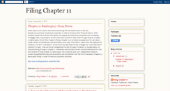 Desktop Screenshot of filingchapter11.blogspot.com