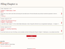 Tablet Screenshot of filingchapter11.blogspot.com