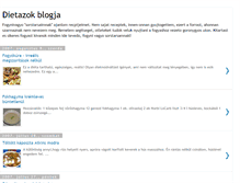 Tablet Screenshot of dietazokblogja.blogspot.com