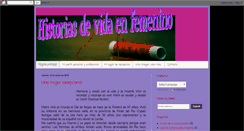 Desktop Screenshot of historiasdevidaenfemenino.blogspot.com