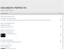 Tablet Screenshot of esconditeperfecto.blogspot.com