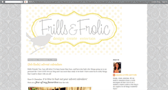 Desktop Screenshot of frillsandfrolic.blogspot.com