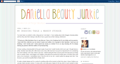 Desktop Screenshot of daniellabeautyjunkie.blogspot.com