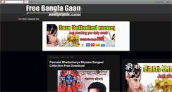 Desktop Screenshot of freebanglagaan.blogspot.com