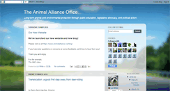 Desktop Screenshot of animalallianceoffice.blogspot.com