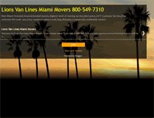 Tablet Screenshot of lionsvanlines-miamimovers.blogspot.com