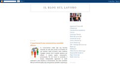 Desktop Screenshot of ilblogsullavoro.blogspot.com