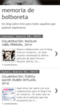 Mobile Screenshot of memoriadebolboreta.blogspot.com