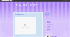 Desktop Screenshot of mayaralopesz.blogspot.com