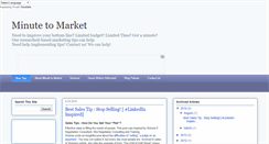 Desktop Screenshot of minutetomarket.blogspot.com