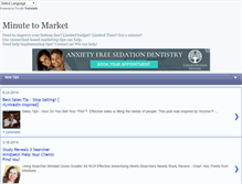 Tablet Screenshot of minutetomarket.blogspot.com