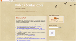 Desktop Screenshot of dulces7entaciones.blogspot.com