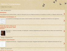 Tablet Screenshot of dulces7entaciones.blogspot.com