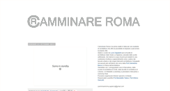 Desktop Screenshot of camminareroma.blogspot.com