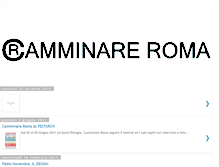 Tablet Screenshot of camminareroma.blogspot.com