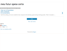 Tablet Screenshot of meufuturopesocerto.blogspot.com
