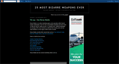 Desktop Screenshot of bizarre-military-weapons.blogspot.com