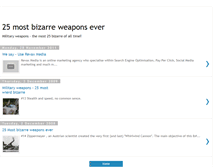 Tablet Screenshot of bizarre-military-weapons.blogspot.com