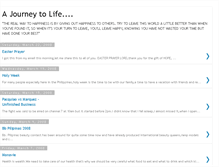 Tablet Screenshot of a-journey-to-life-debbie.blogspot.com