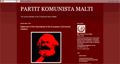 Desktop Screenshot of communistpartymalta.blogspot.com