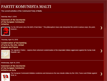 Tablet Screenshot of communistpartymalta.blogspot.com