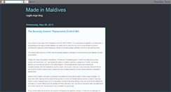Desktop Screenshot of madeinmaldives.blogspot.com